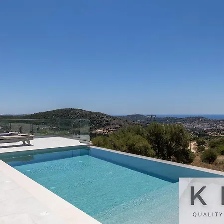 Akrothea With Panoramic View And Private Pool * Razáta