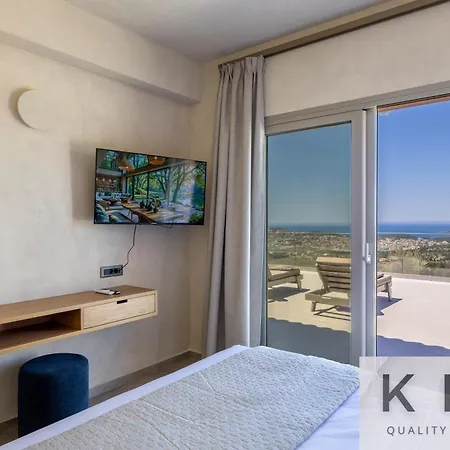 Akrothea With Panoramic View And Private Pool