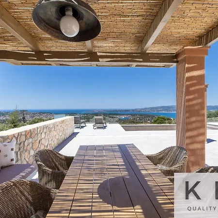 빌라 Akrothea With Panoramic View And Private Pool *